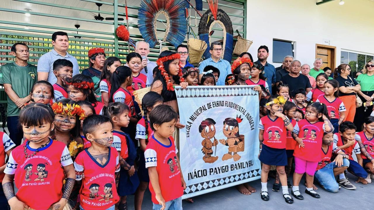 GOVERNO CLIMACO INAUGURA ESCOLA DE EDUCAÇÃO INDIGENA PAYḠO BAMUYBU