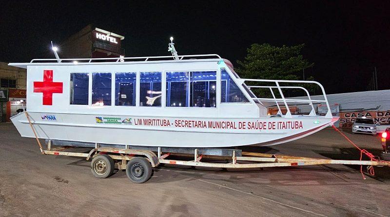 AMBULANCHA ATENDERÁ PACIENTES NA TRAVESSIA DE MIRITITUBA A ITAITUBA
