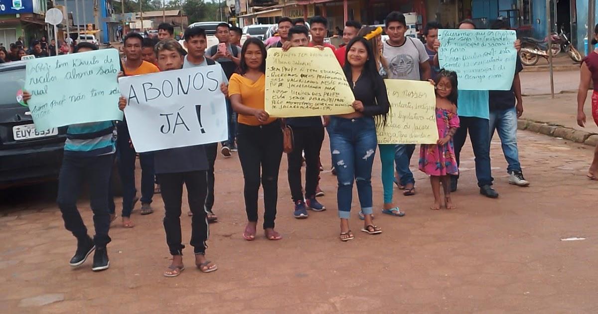 JACAREACANGA: PROFESSORES INDIGENAS SAEM DE SUAS ALDEIAS DE ORIGEM PARA PROTESTAREM CONTRA SITUAÇÃO ATUAL DE EDUCAÇÃO NO MUNICÍPIO