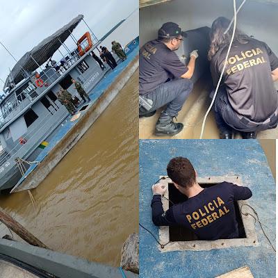 SUBMARINO ENCONTRADO NO PARÁ / AUTORIDADES INVESTIGAM A ORIGEM