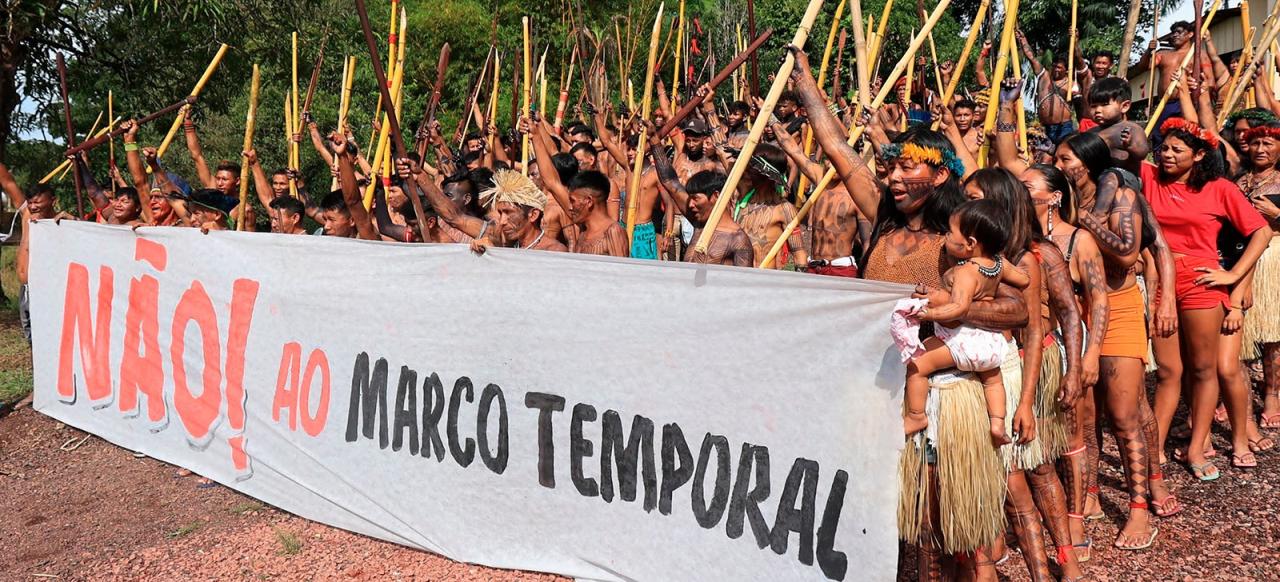 APÓS 14 DIAS DE BLOQUEIO, INDÍGENAS MUNDURUKU ANUNCIAM ENCONTRO COM  GILMAR MENDES E ENCERRAM BLOQUEIO DA BR-230