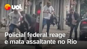 Vídeo / POLÍCIA FEDERAL FINGE SE RENDER, REAGE E MATA ASSALTANTE