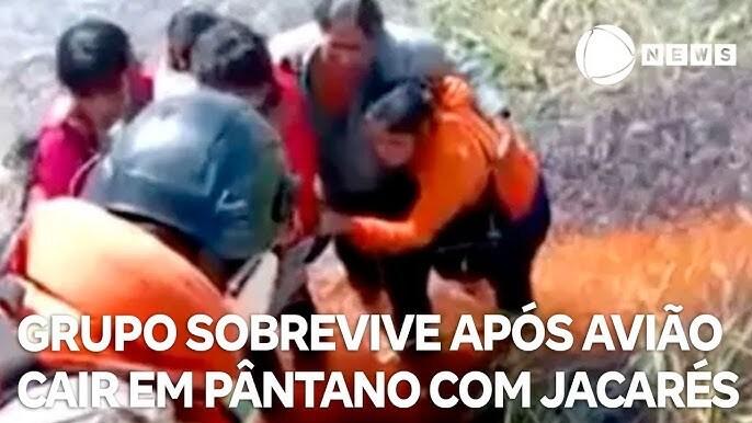 CINCO SOBREVIVEM APÓS QUEDA DE AVIÃO E RESISTEM POR 36 HORAS EM PÂNTANO COM JACARÉS, NA BOLIVIA