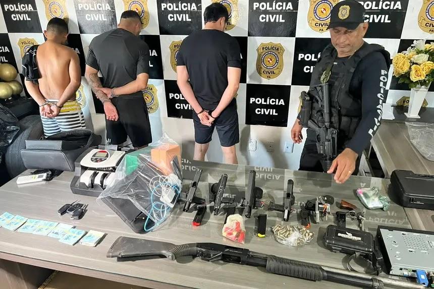 POLÍCIA EM OPERAÇÃO,  APREENDE ARMAS E CAPTURA 5 HOMENS, ENTRE ELES UM SARGENTO