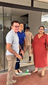 Prefeito Nicodemos acompanhado de Horenice, Secretária de SaúdeE sAÚDE DO MUNICÍPIO hORENICE
