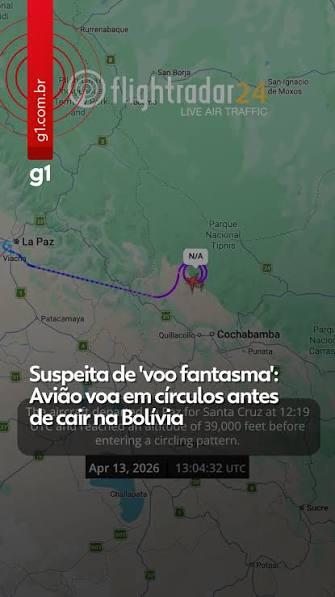 Vooa fantasma nos ceus boliviano