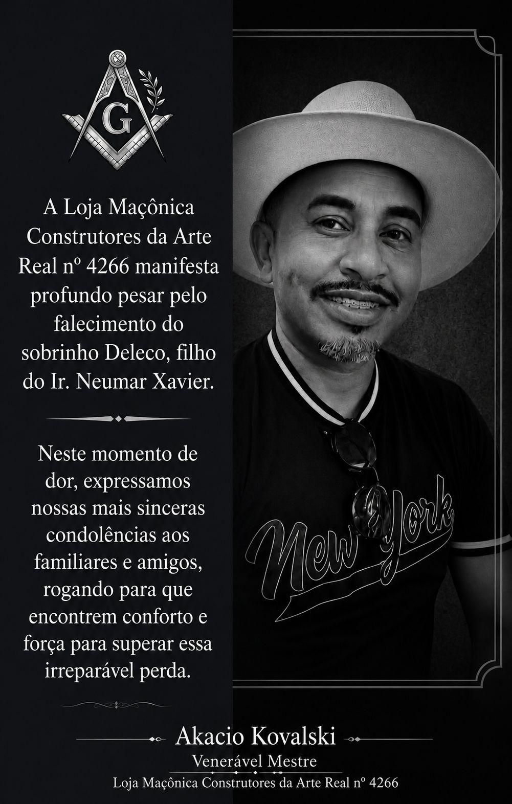 Sobrinho Deleco filho do Amado Irmão Neumar Xavier