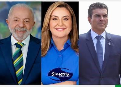Lula e Hélder Barbalho ao centro  escolhida para ser teleguiada