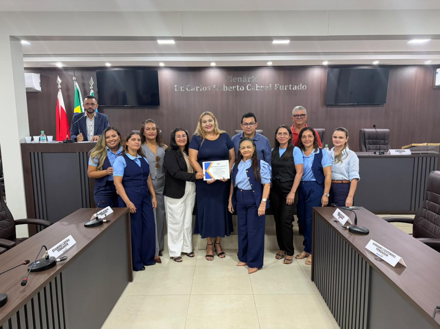 Representantes do corpo de Educação do