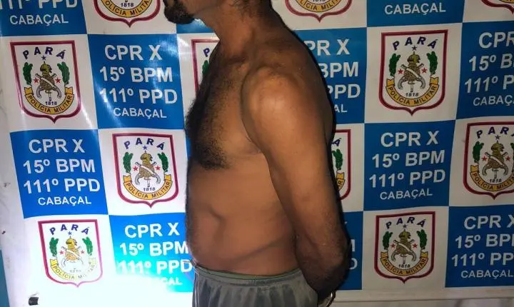 SUSPEITO DE SER MATADOR, POLICIA MILITAR PRENDE  HOMEM NO DISTRITO DE MORAES ALMEIDA